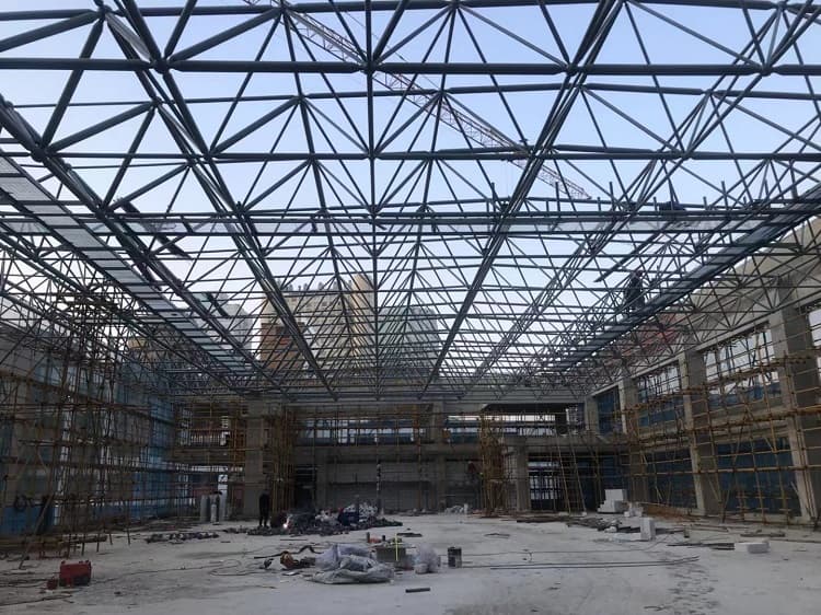 海北第一附属小学体育馆网架